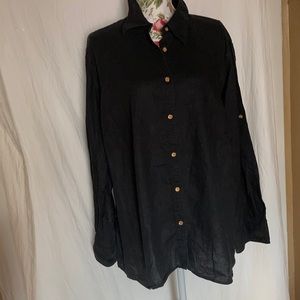 Lauren 3X linen blouse